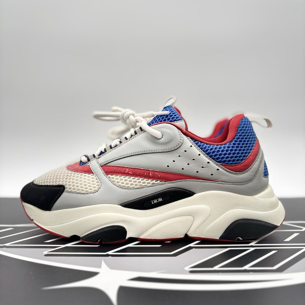 Size 44 (US 11) - Dior B22 Sneaker ‘ Gray, Red, Blue ‘ | GREAT CONDITION!