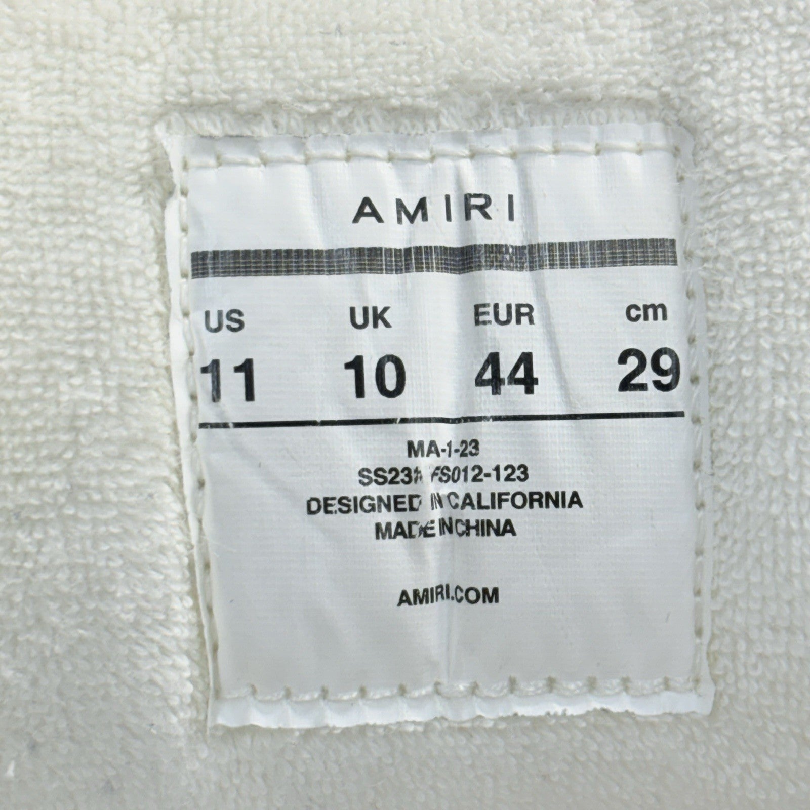 Size 44 (11 US) Amiri MA-1 ' White Blue ' | GOOD CONDITION!