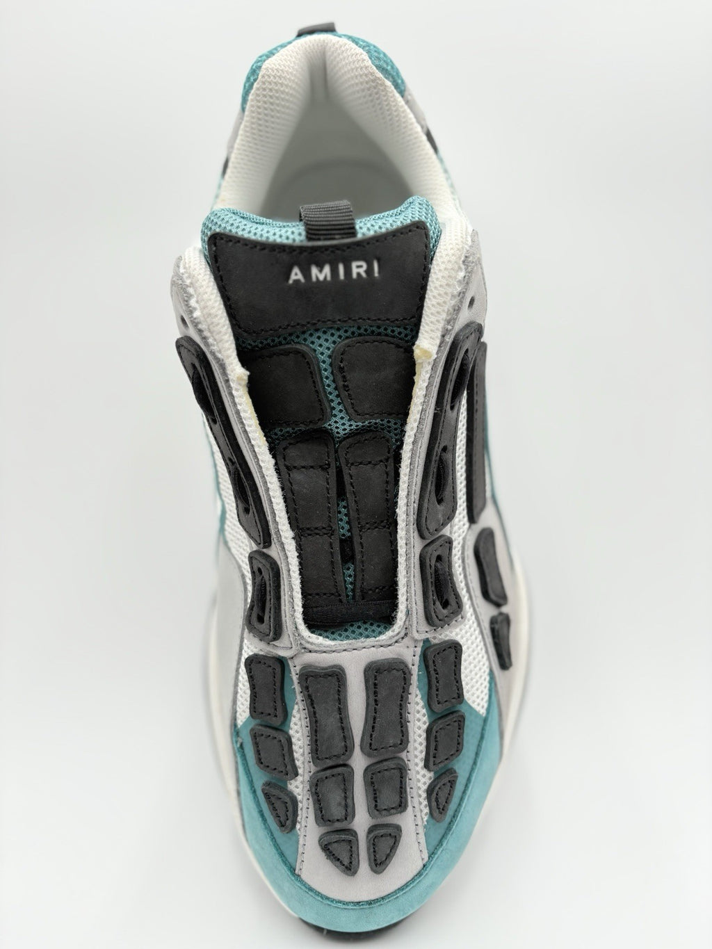 Size 44 (11 US) Amiri Bone Runner ' White Black Blue Grass ' | SUPER CLEAN!