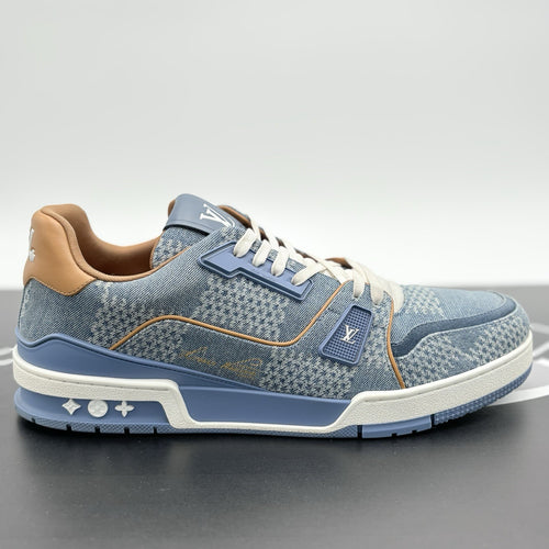 Size 11 LV (12-12.5 US) Louis Vuitton Denim Trainer ' Blue ' | SUPER CLEAN!