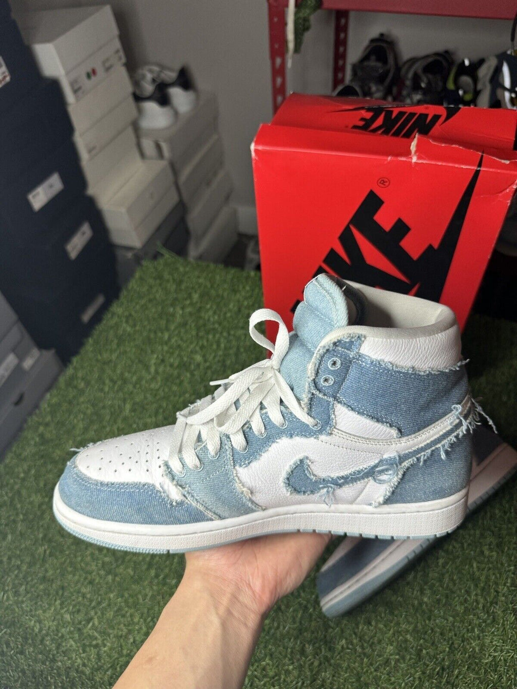 Size 10.5 W (9 M) - Air Jordan 1 Retro High OG ' Denim ’ | GOOD CONDITION