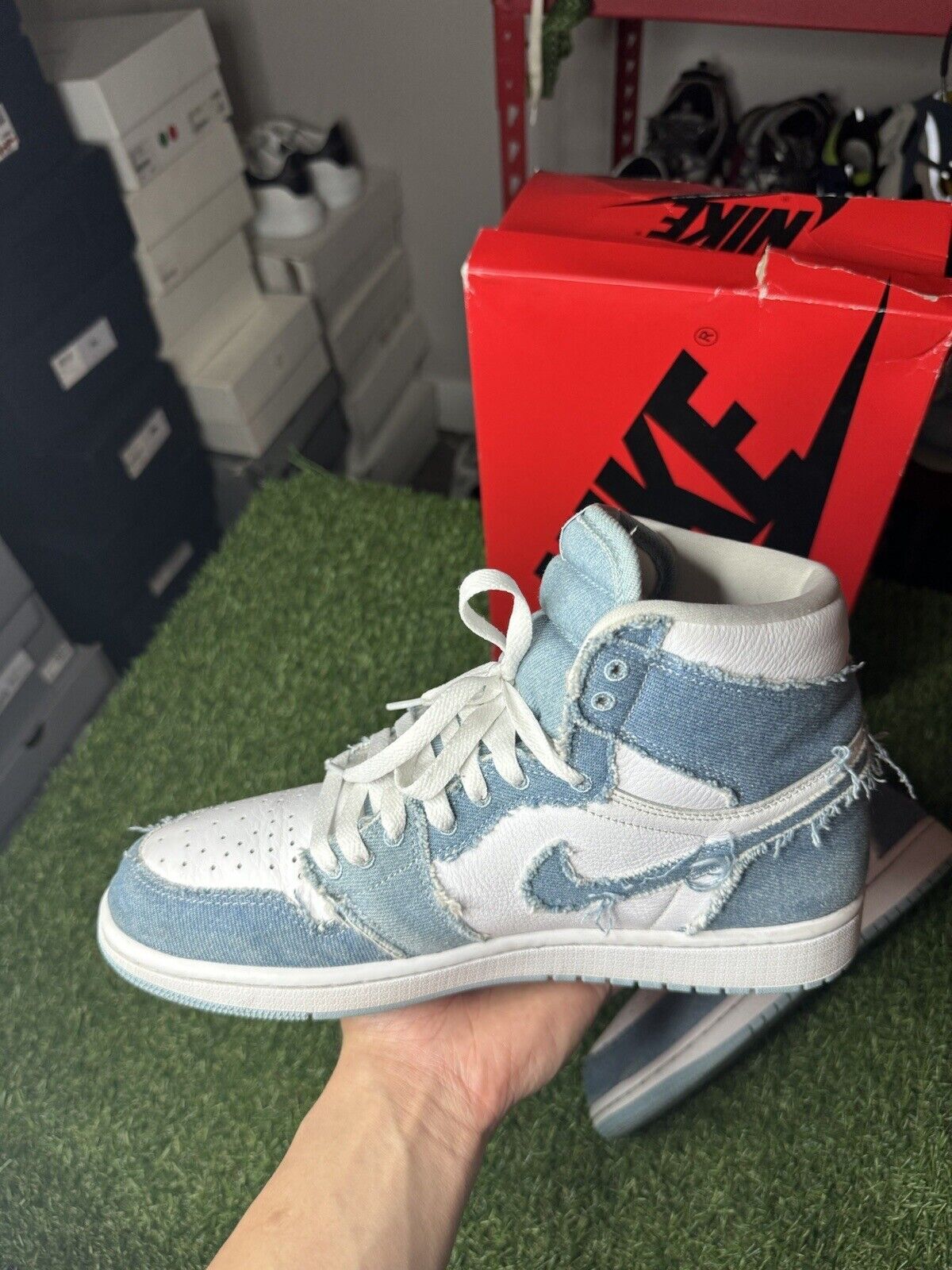 Size 10.5 W (9 M) - Air Jordan 1 Retro High OG ' Denim ’ | GOOD CONDITION