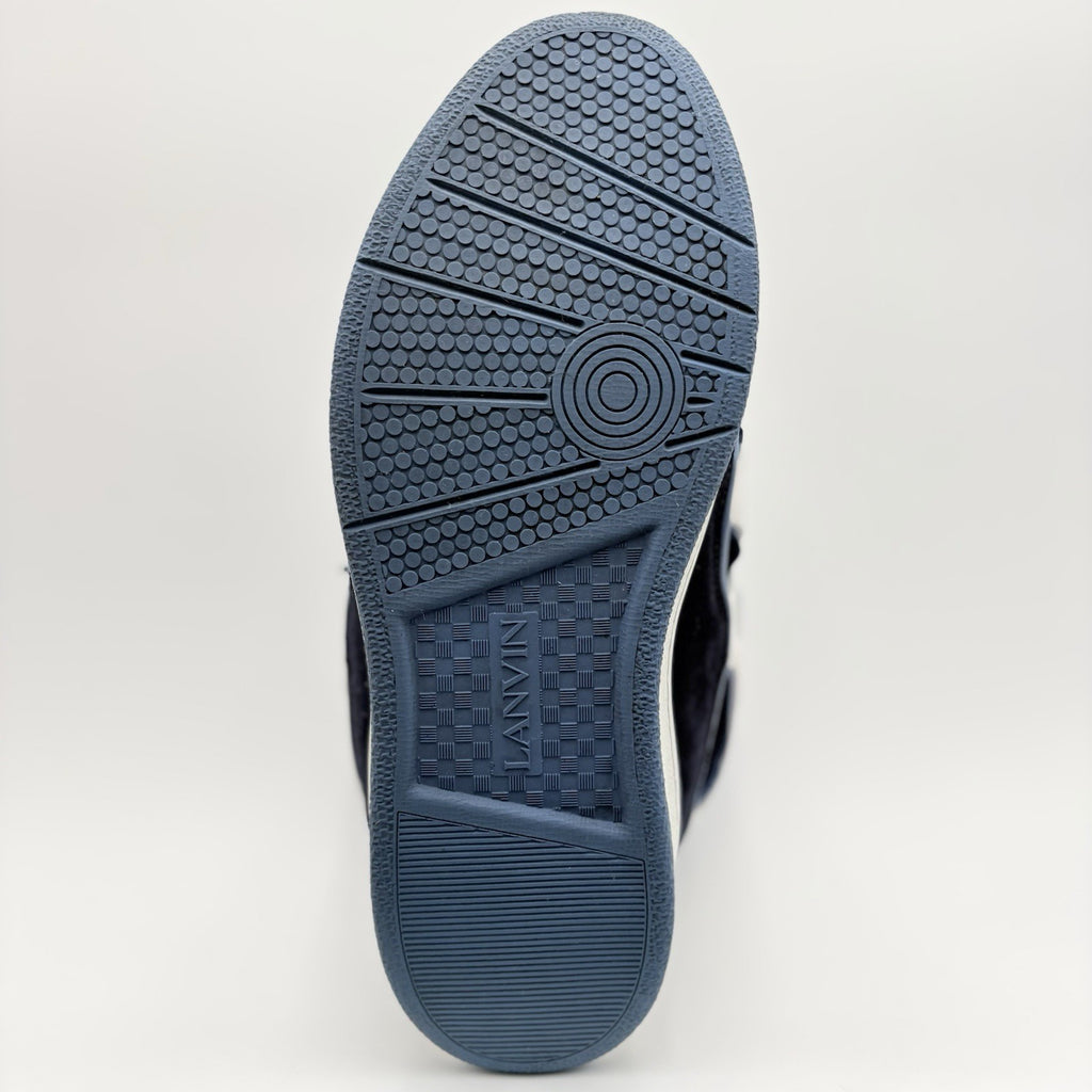 Size 43 (10 US) - Lanvin Curb Sneaker ' White Navy Blue ' | EXCELLENT CONDITION!