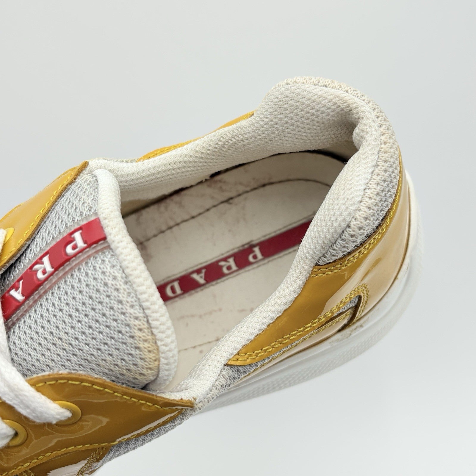 Size 6.5 UK (7.5 US) Prada Americas Cup ' Yellow White '