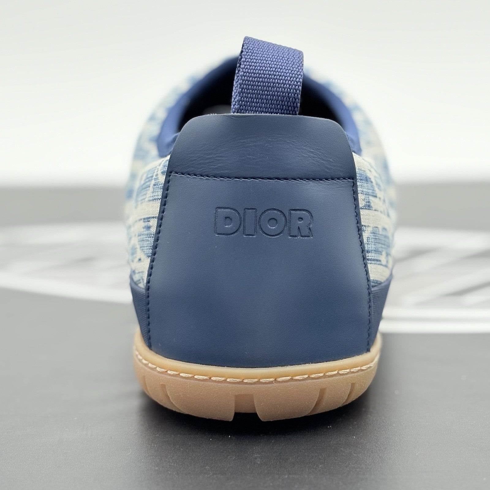 Size 42 (9 US) - Dior Snow ' Quilted Puffer Oblique Slipper - Blue ' | EXCELLENT