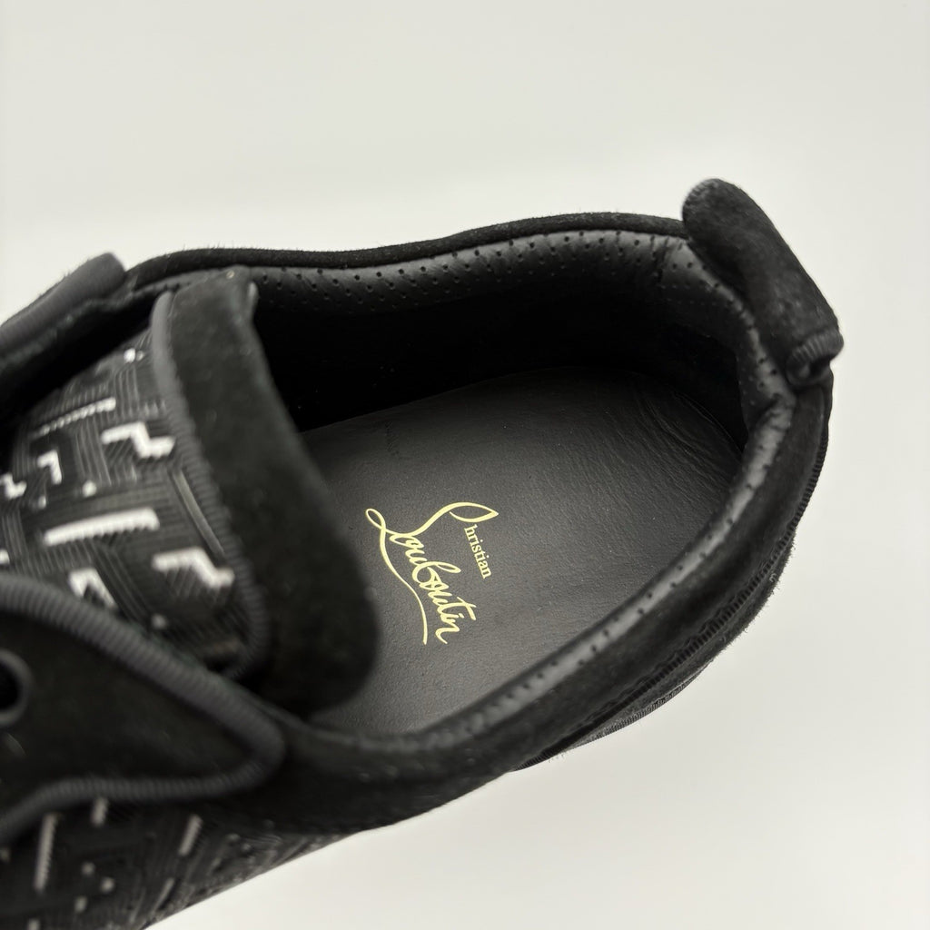 Size 45.5 (12.5 US) Christian Louboutin Rantulow Orlato Flat ' Black ' EXCELLENT