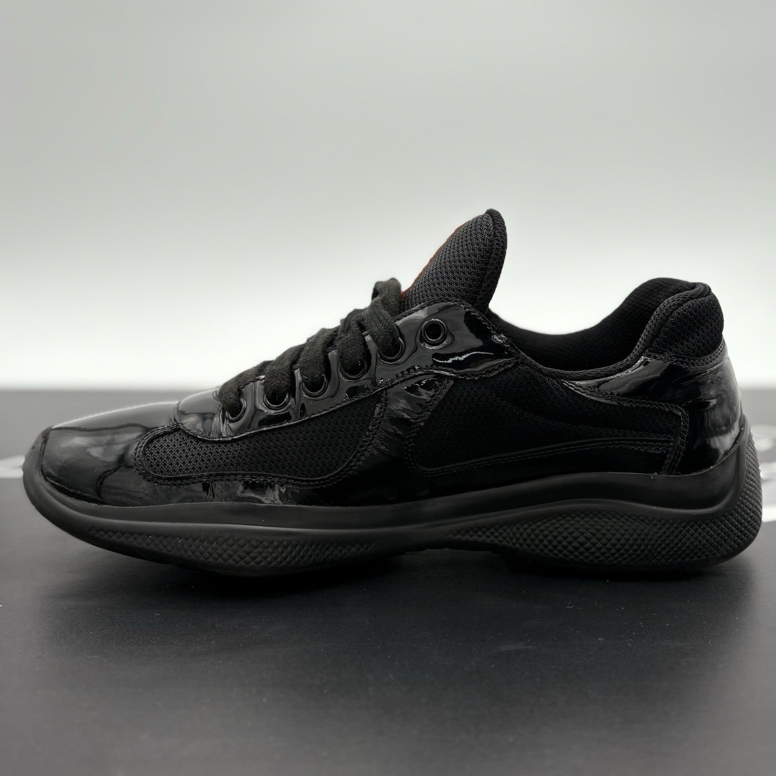 Size 7 UK (8 US) Prada Americas Cup ' Black ' | GOOD CONDITION!