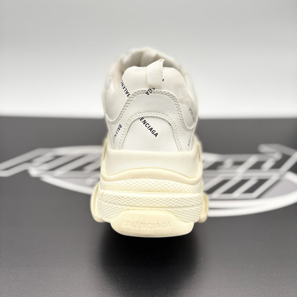 Size 45 (12 US) - Balenciaga Triple S ' Allover Logo White ' | GREAT!