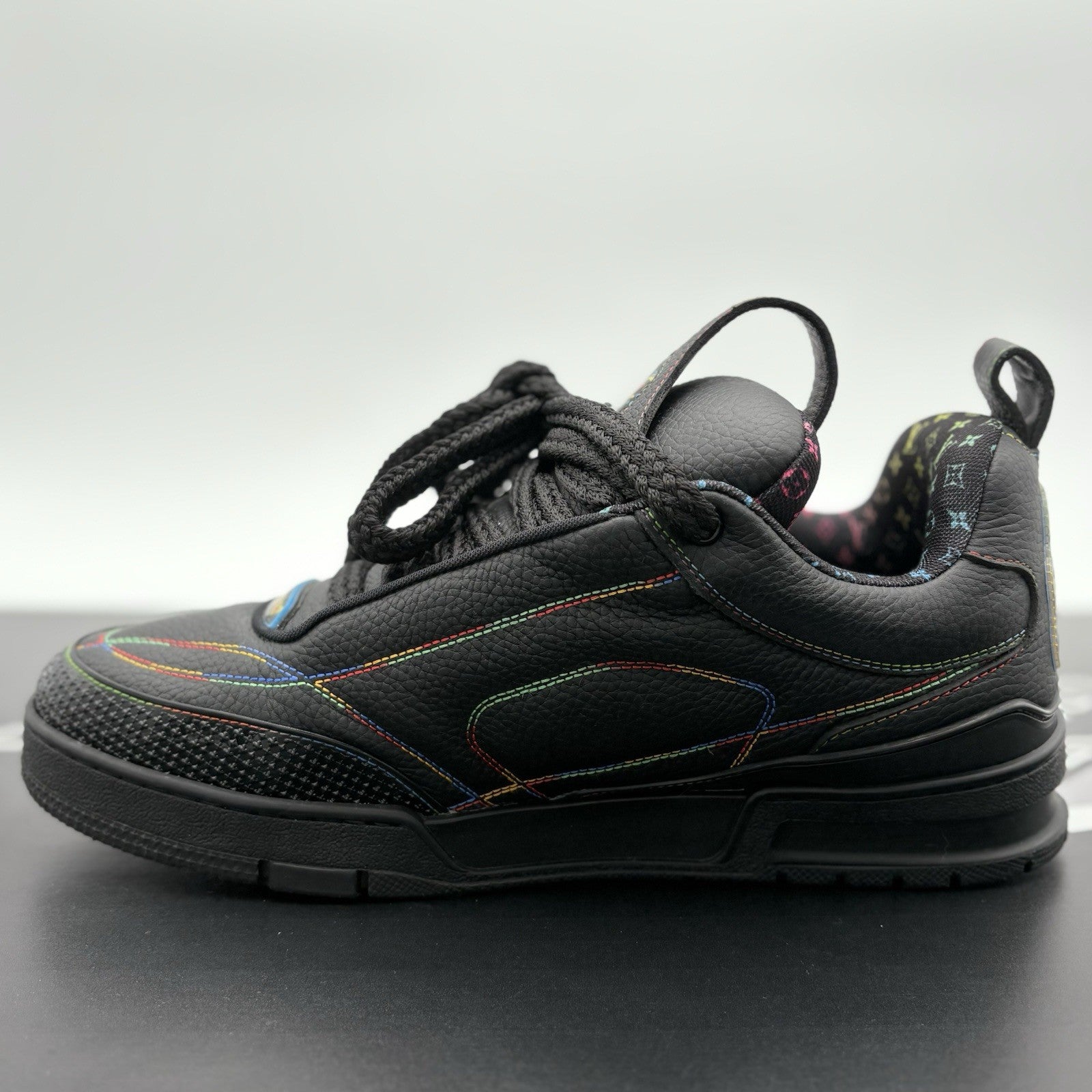 Size 9 LV (10-10.5 US) - Louis Vuitton Skate ' Black Multicolor ' | SUPER CLEAN!