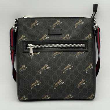 Bestiary GG Supreme Tigers Messenger Bag Black Grey