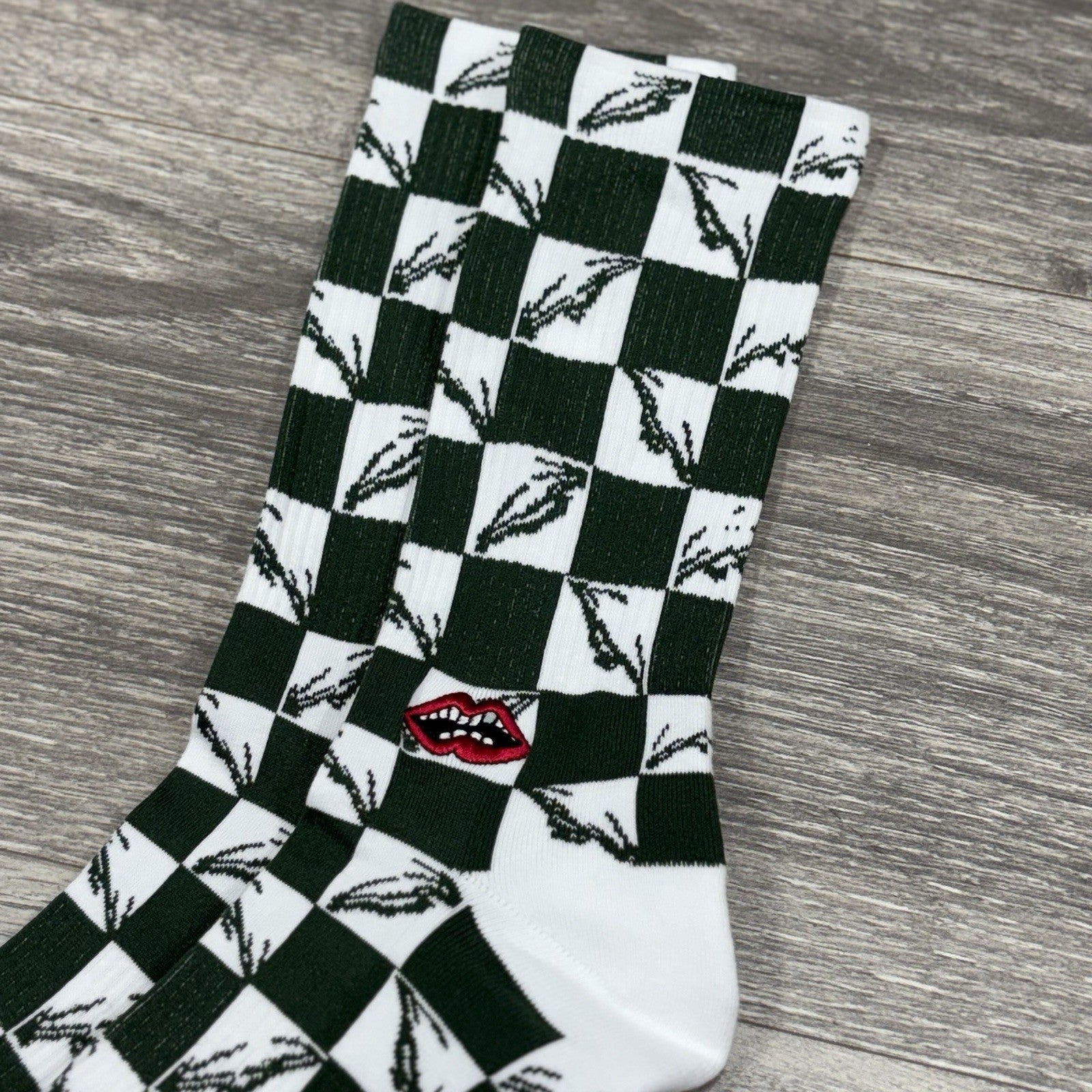 Size Large (9-13 US) - Chrome Hearts Matty Boy 99 Eye Socks ' Green ' | NEW!