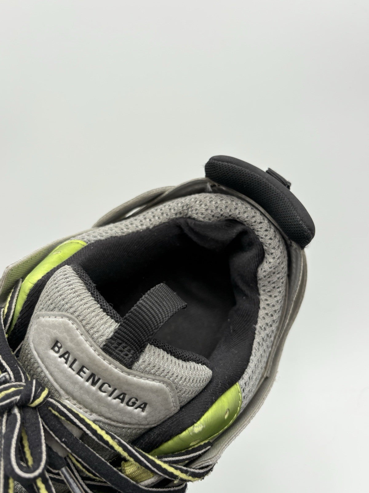 Size 43 (10 US) Balenciaga Track Sneaker ' Silver Neon Yellow ' | GOOD CONDITION