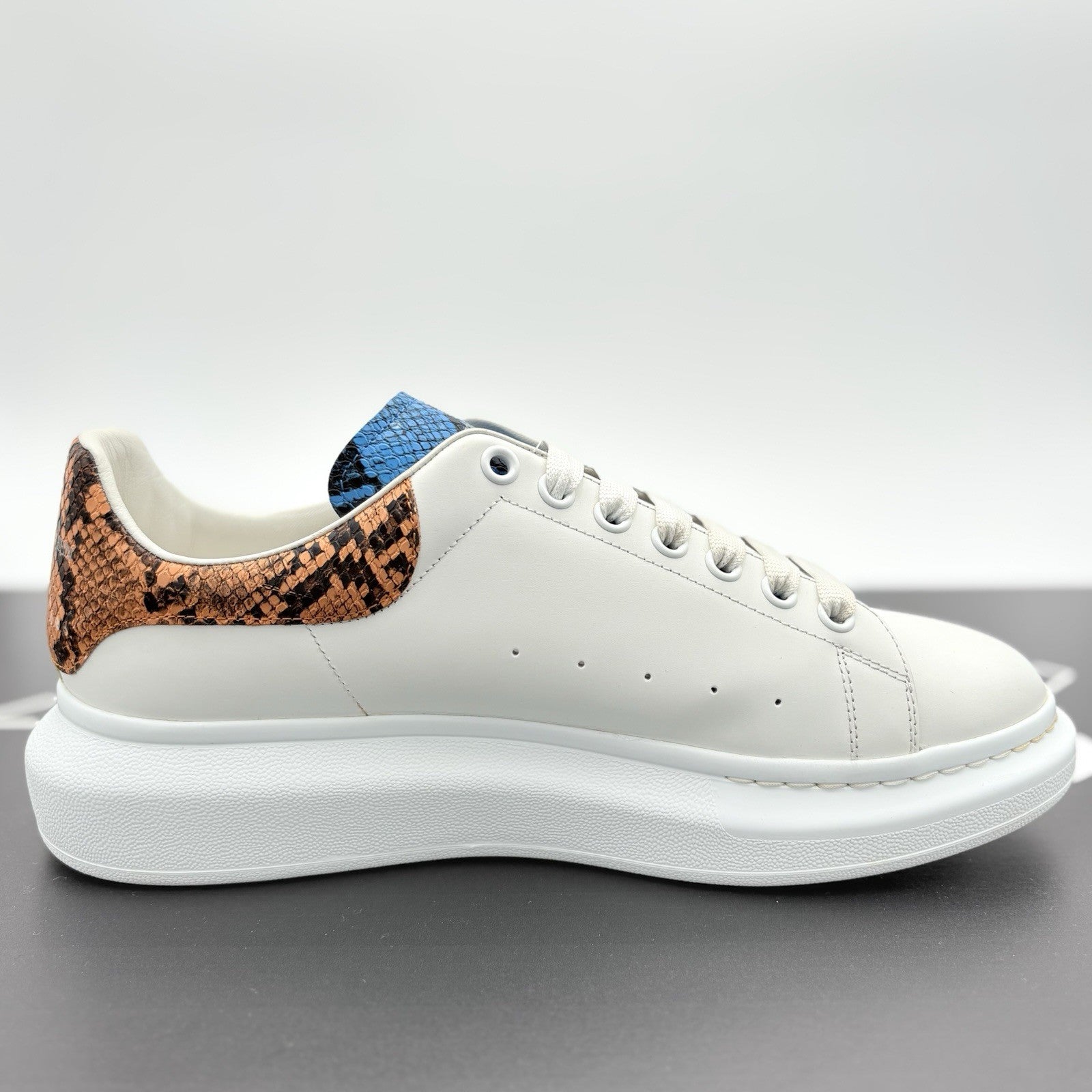 Size 45 (12US) Alexander McQueen ' White Multi Snake Print ' | ONLY WORN 1-3x