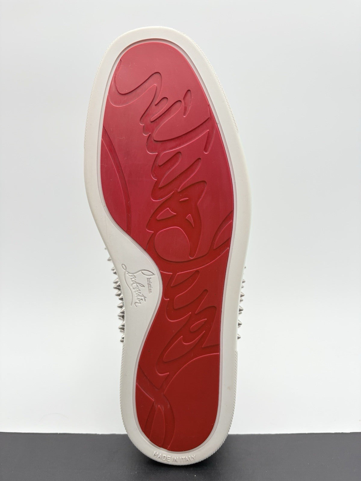 Size 41 (8 US) -Christian Louboutin Spikes ' Multi Silver ' | GREAT CONDITION!