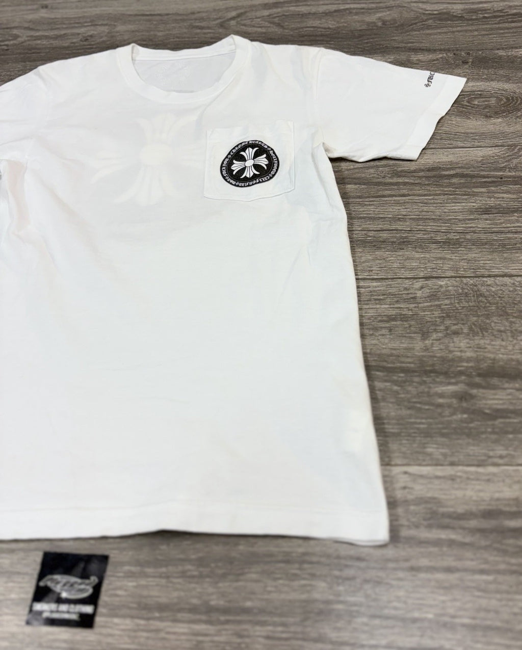 Size Small - Chrome Hearts Plus Cross Short Sleeve T-Shirt ' White ' | GOOD COND