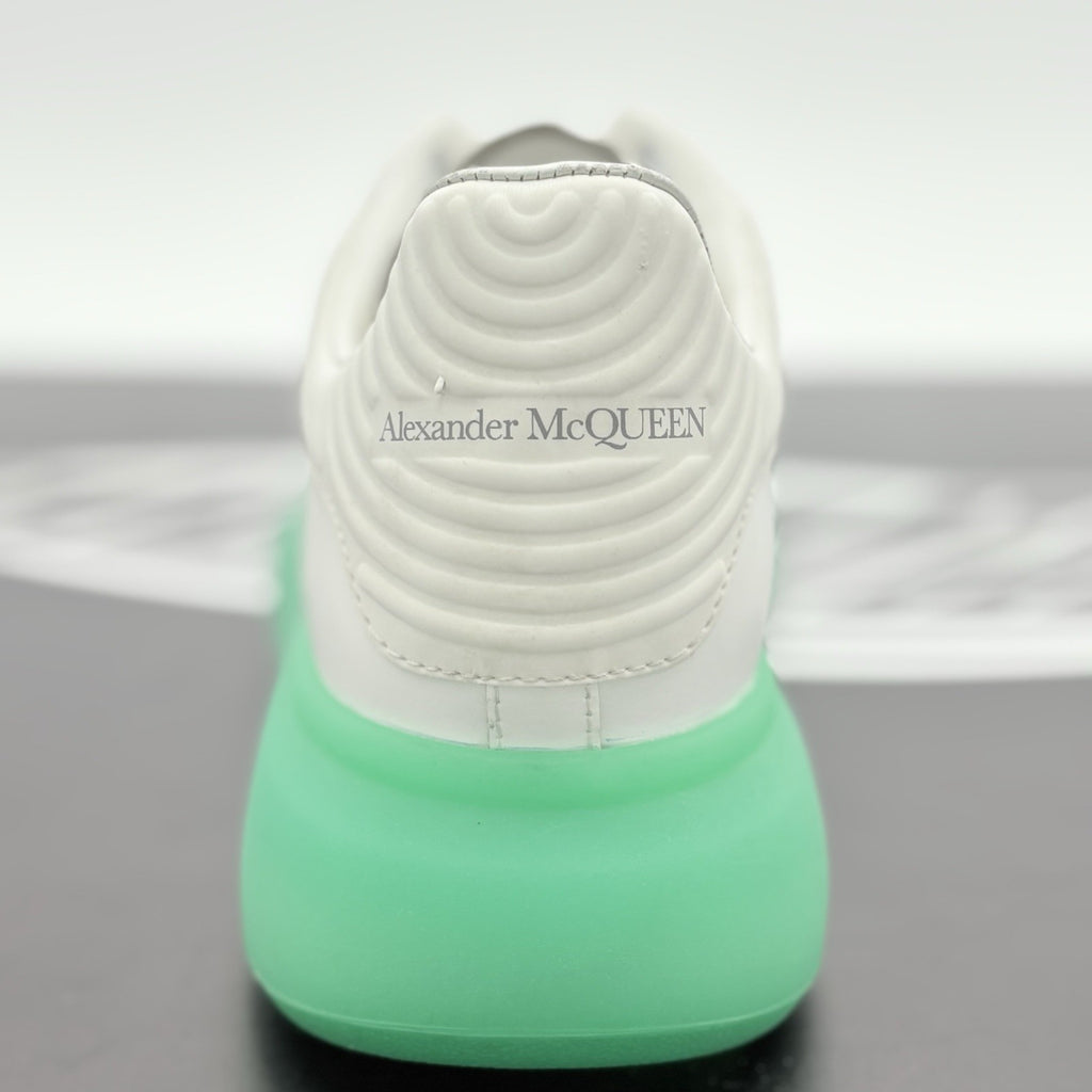 Size 41 (8 US) Alexander McQueen Oversized ' White Green Sole ' | SUPER CLEAN!