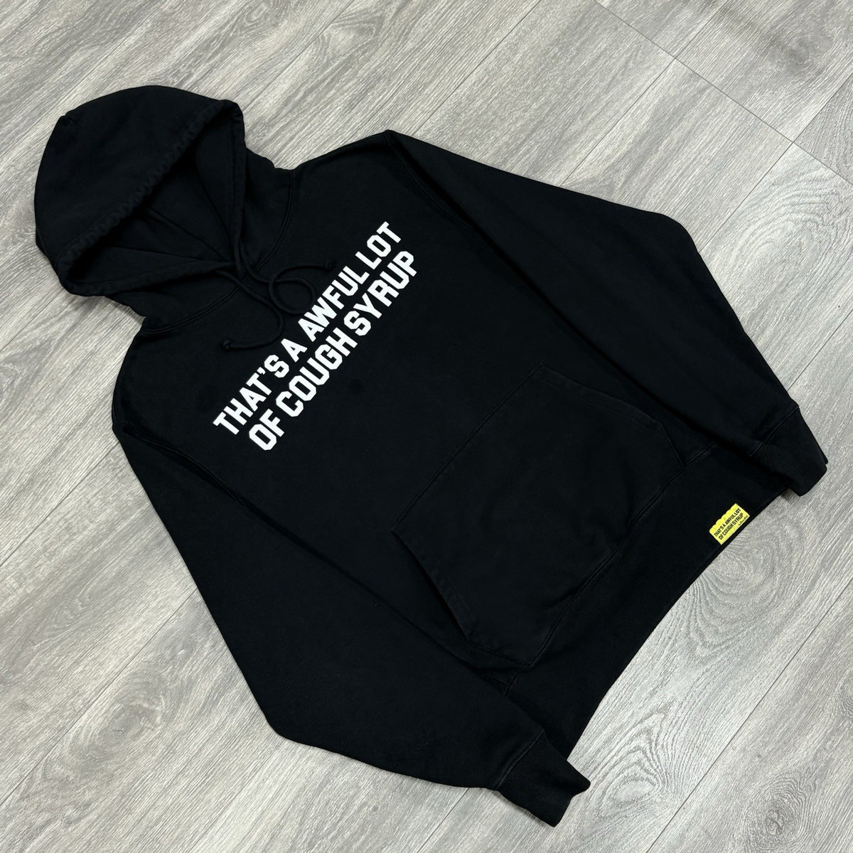Thats A Awful Lot Of Cough Syrup Hoodie Black — photo 2