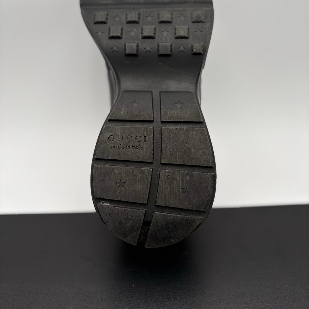 Size 9 G (9.5 US) - Gucci Rhyton Black Leather ' Interlocking G ' | GOOD COND!