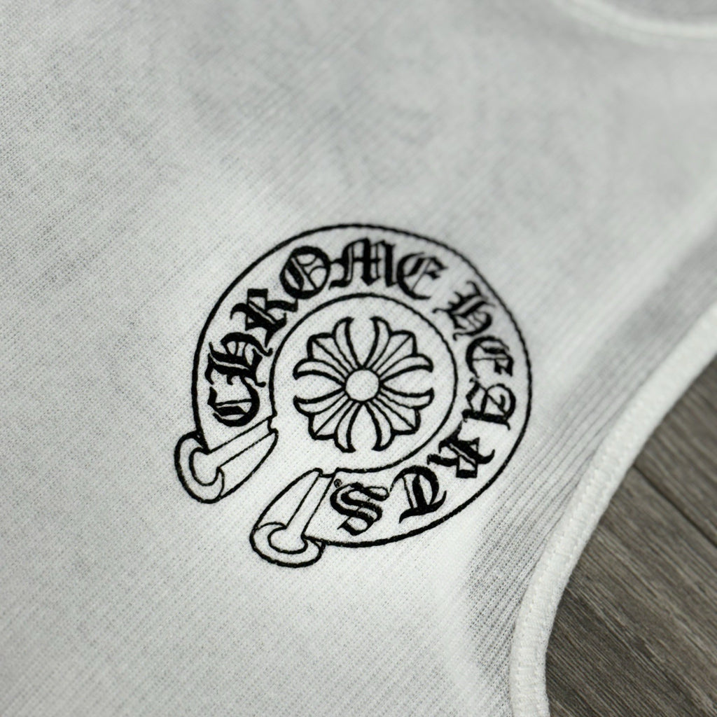 Size Medium - Chrome Hearts Horseshoe Tank Top ' White Black ' BRAND NEW!