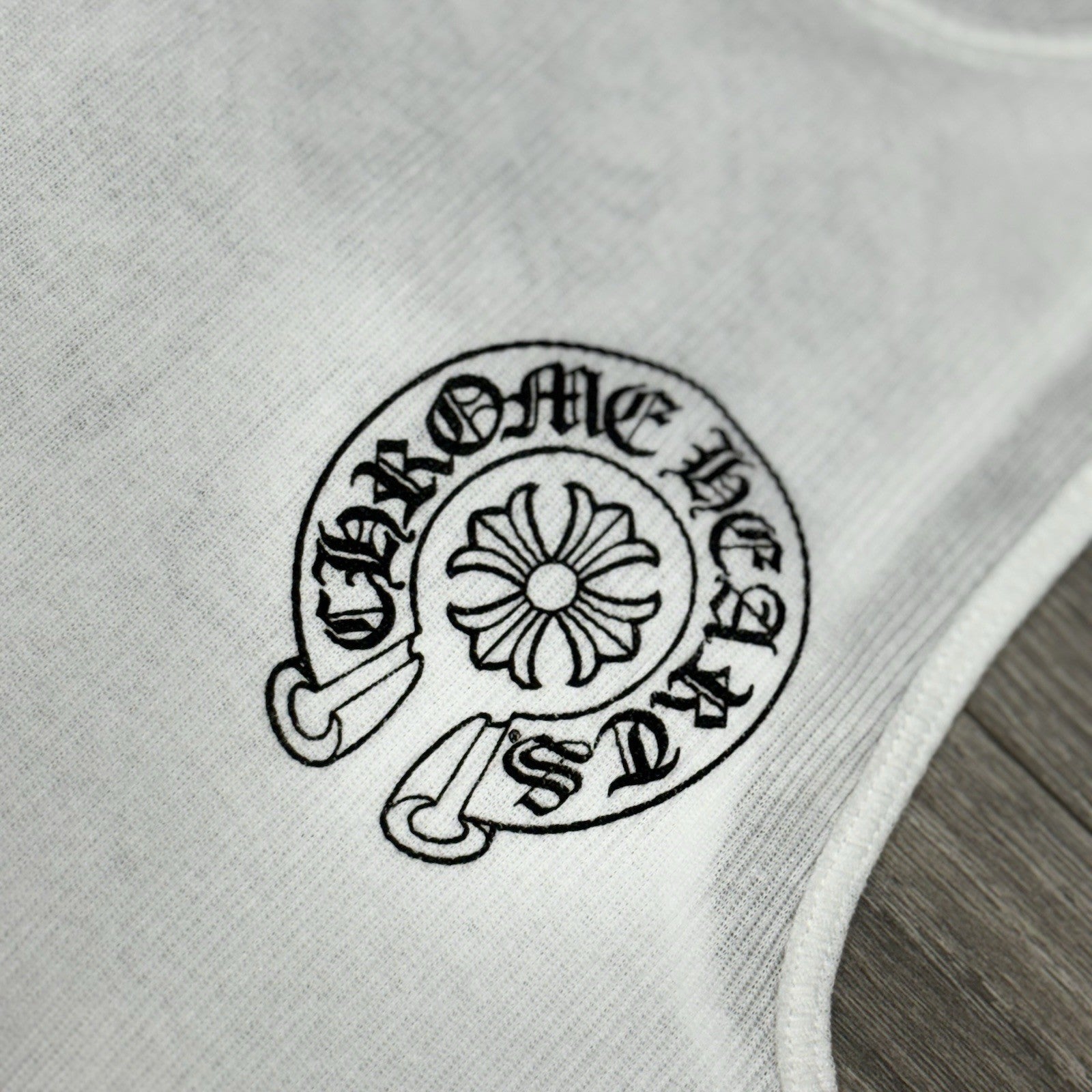 Size Medium - Chrome Hearts Horseshoe Tank Top ' White Black ' BRAND NEW!