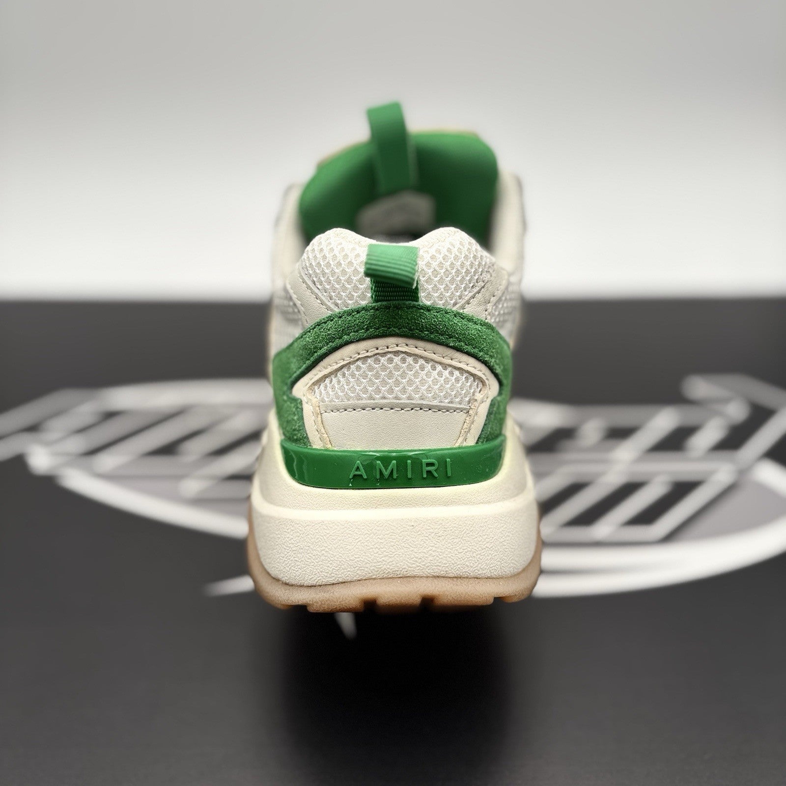 Size 43 (10 US) - Amiri Bone Runner ' Tennis Green ' | EXCELLENT!