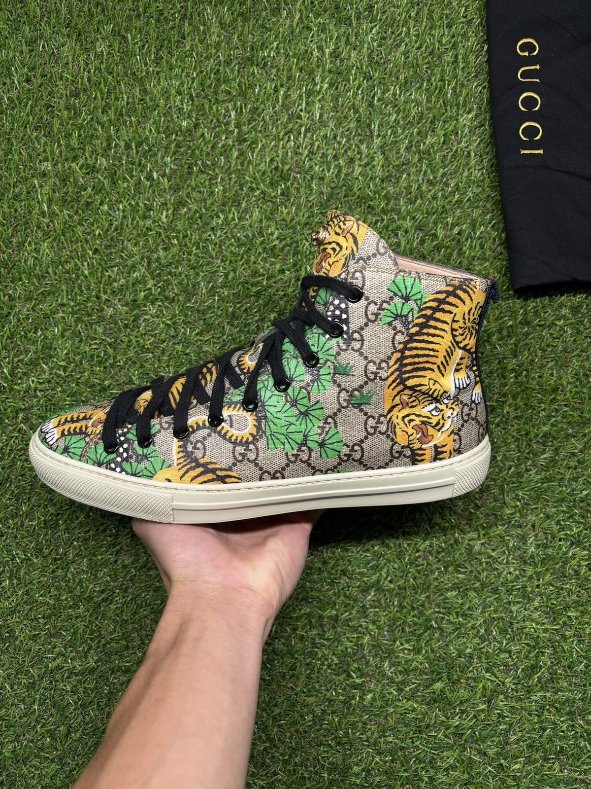 Size 8.5 G (9US) - Gucci GG Supreme High ‘ Bengal ‘ | GREAT COND!