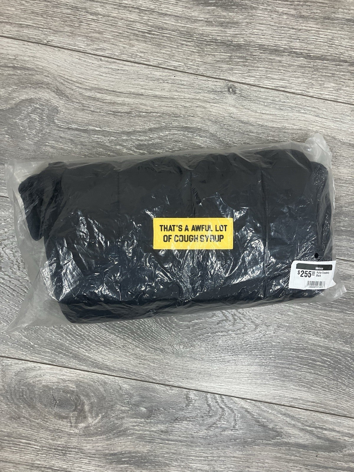 Thats A Awful Lot Of Cough Syrup | Puffer Bag | BRAND NEW | RETAIL : $255