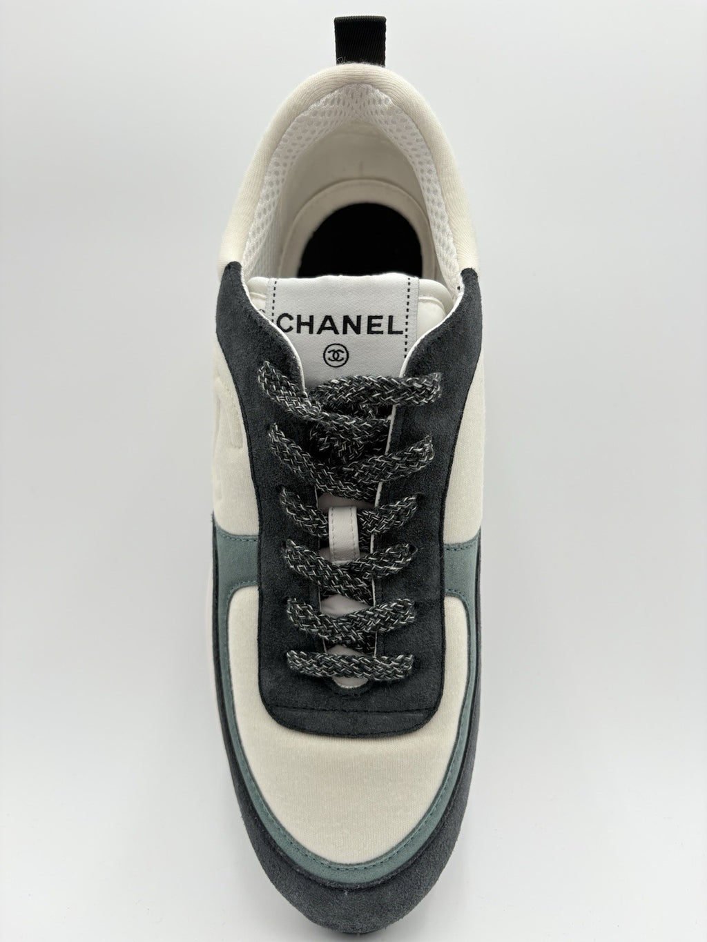 Size 41 (8 US) - Chanel Interlocking CC Logo Suede Sneaker ' Green ' | WORN 1-3x