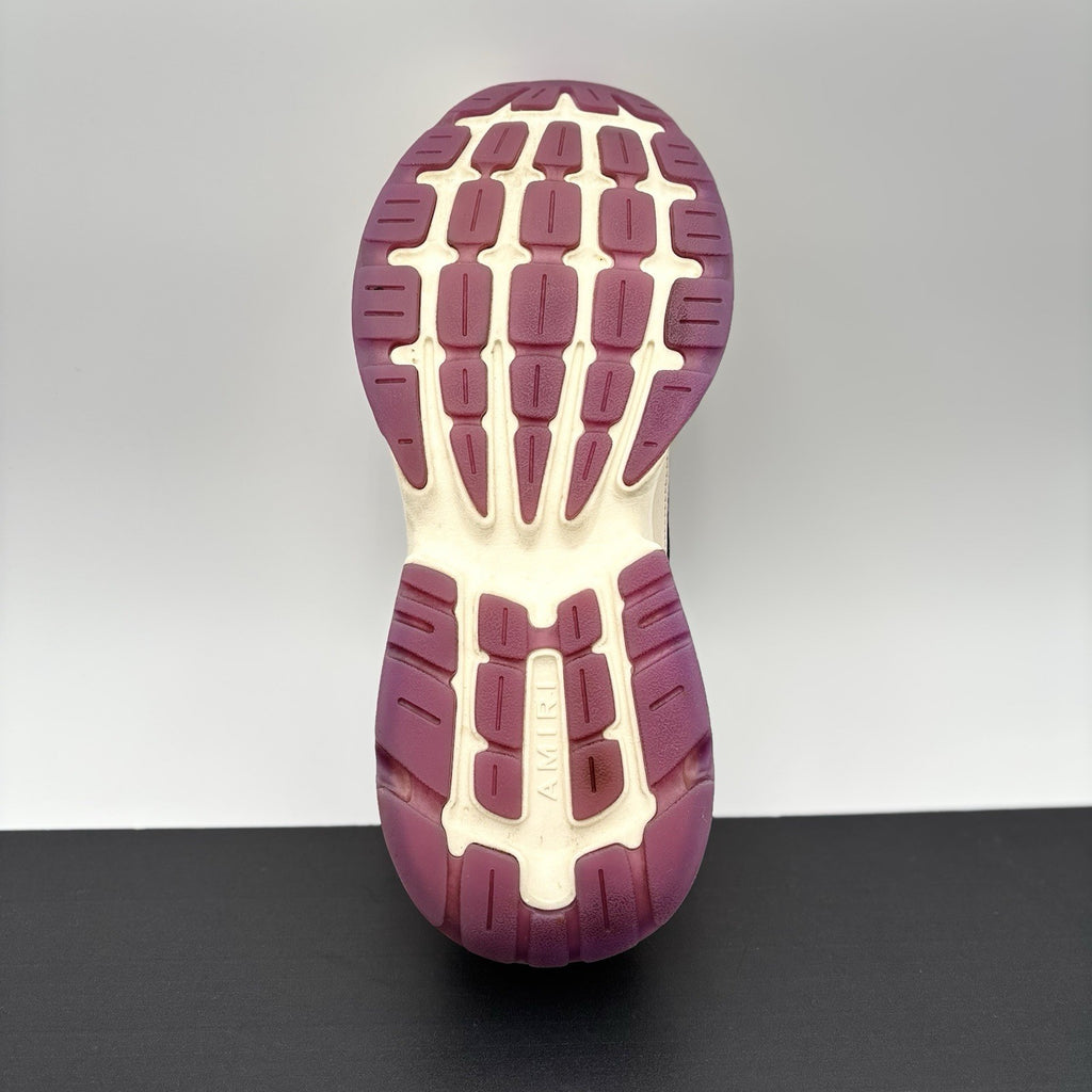 Size 42 (9 US) Amiri Bone Runner ' White, Beige, Purple '