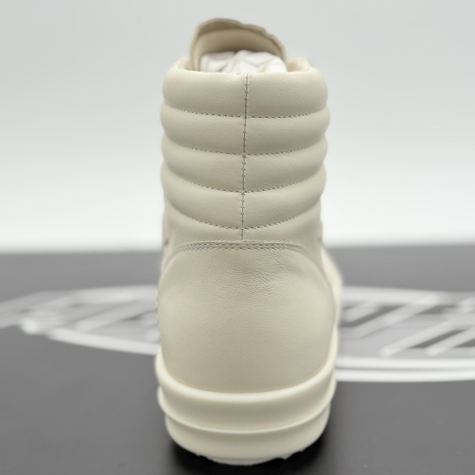 Size 41 (8 US) Rick Owens Hollywood Vintage Leather High ' Off White ' | NEW!