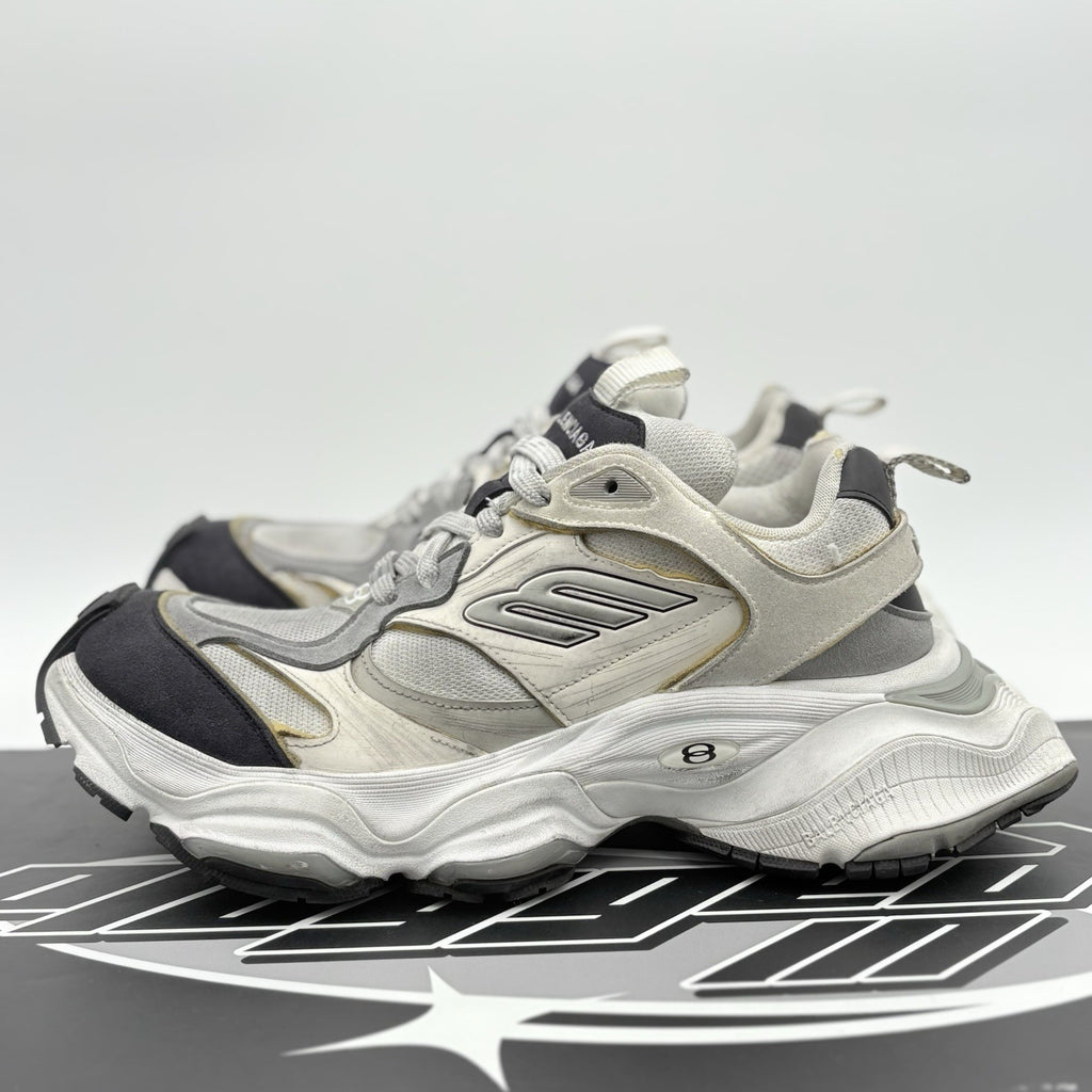 Size 44 (11 US) - Balenciaga Cargo Sneakers ' White Grey Black ' | GREAT COND!