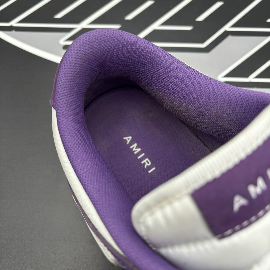 Size 43 (10 US) - Amiri Bandana Skel Low Top ' White, Purple ' | GREAT COND!