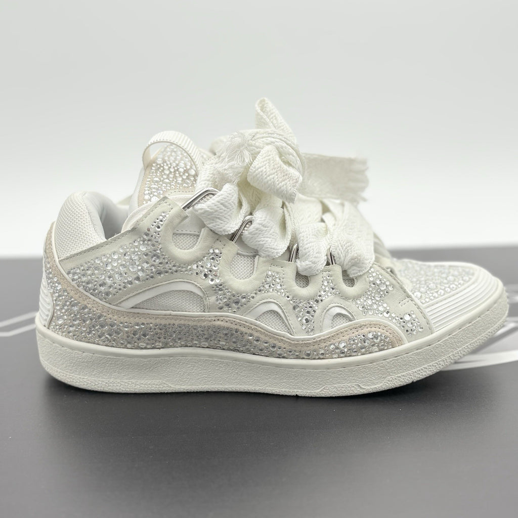 Size 44 (11 US) - Lanvin Curb Rhinestone ' White ' | GREAT CONDITION!