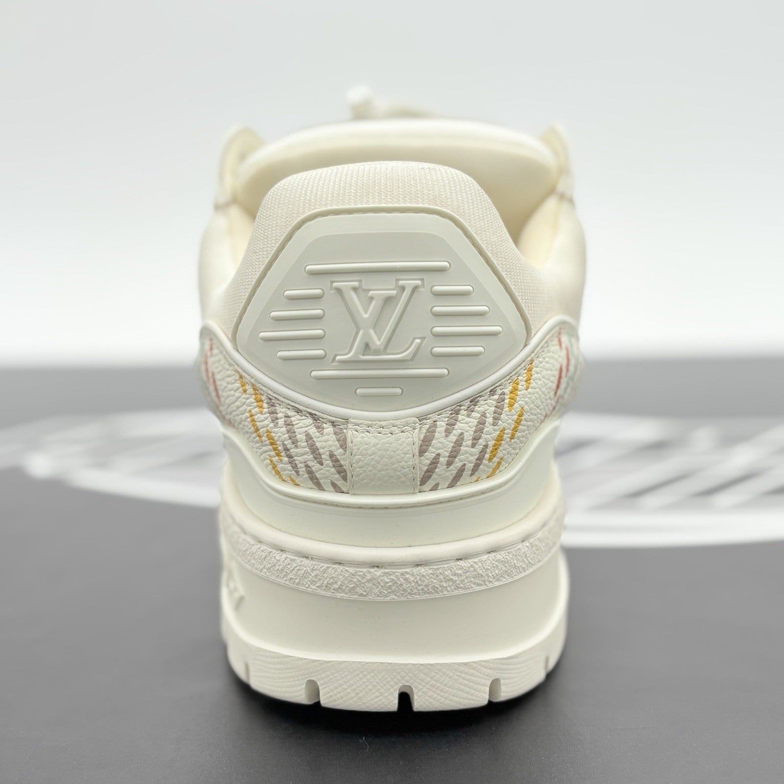 Size 8 LV (9-9.5 US) Louis Vuitton Maxi Trainer ' Beige Multicolor ' | WORN ONCE