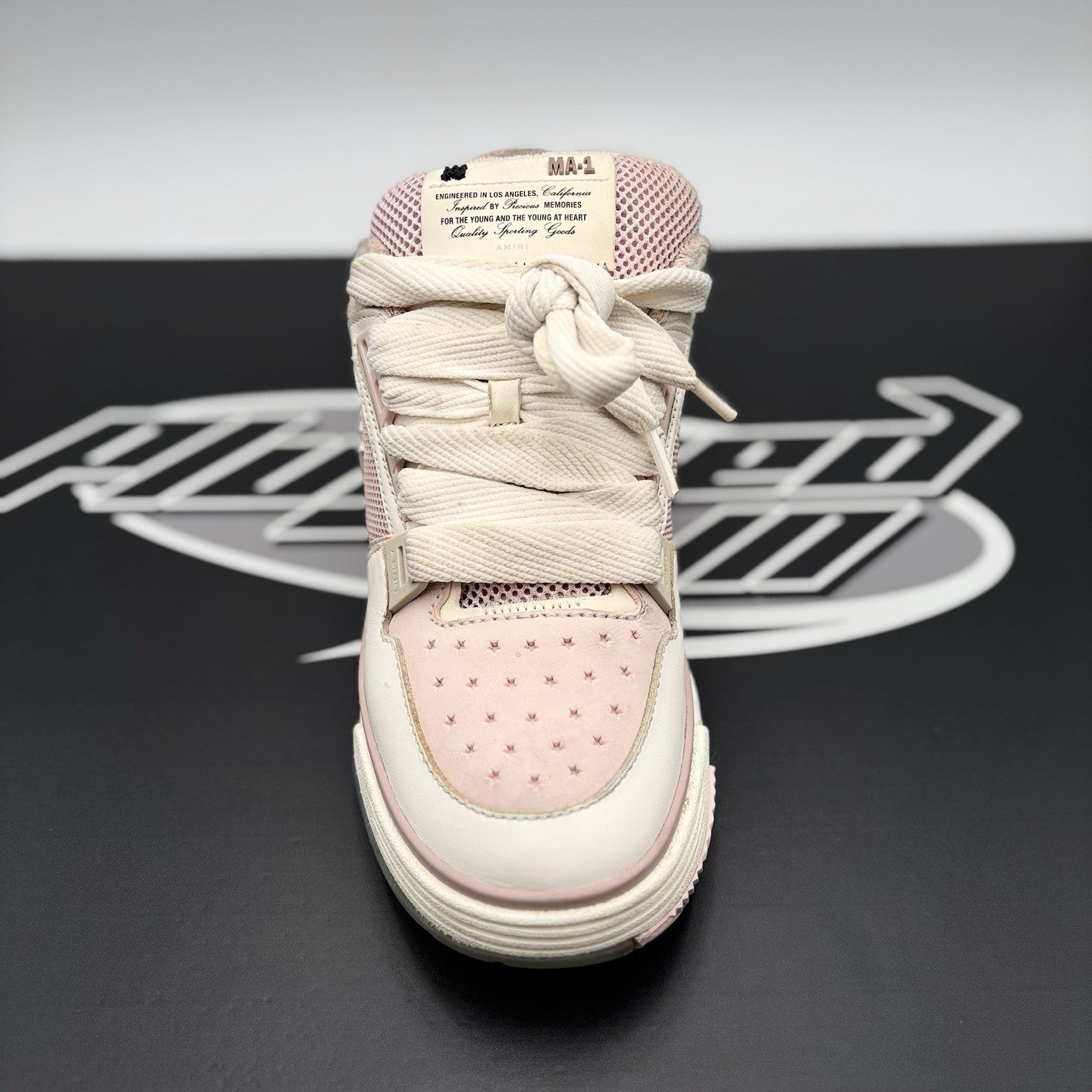 Size 41 (8 US) Amiri MA-1 ' White Pink ' | GOOD CONDITION!