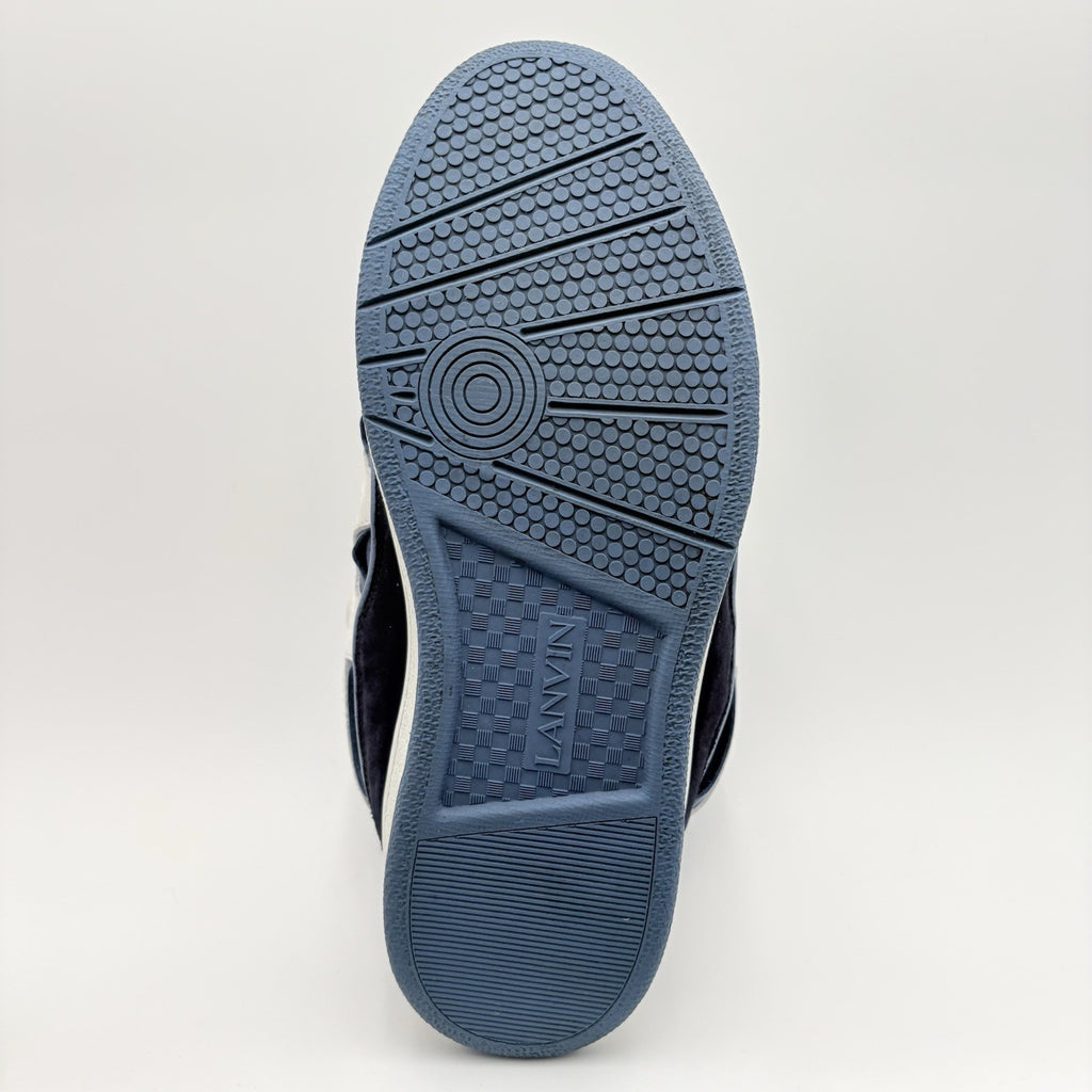 Size 43 (10 US) - Lanvin Curb Sneaker ' White Navy Blue ' | EXCELLENT CONDITION!
