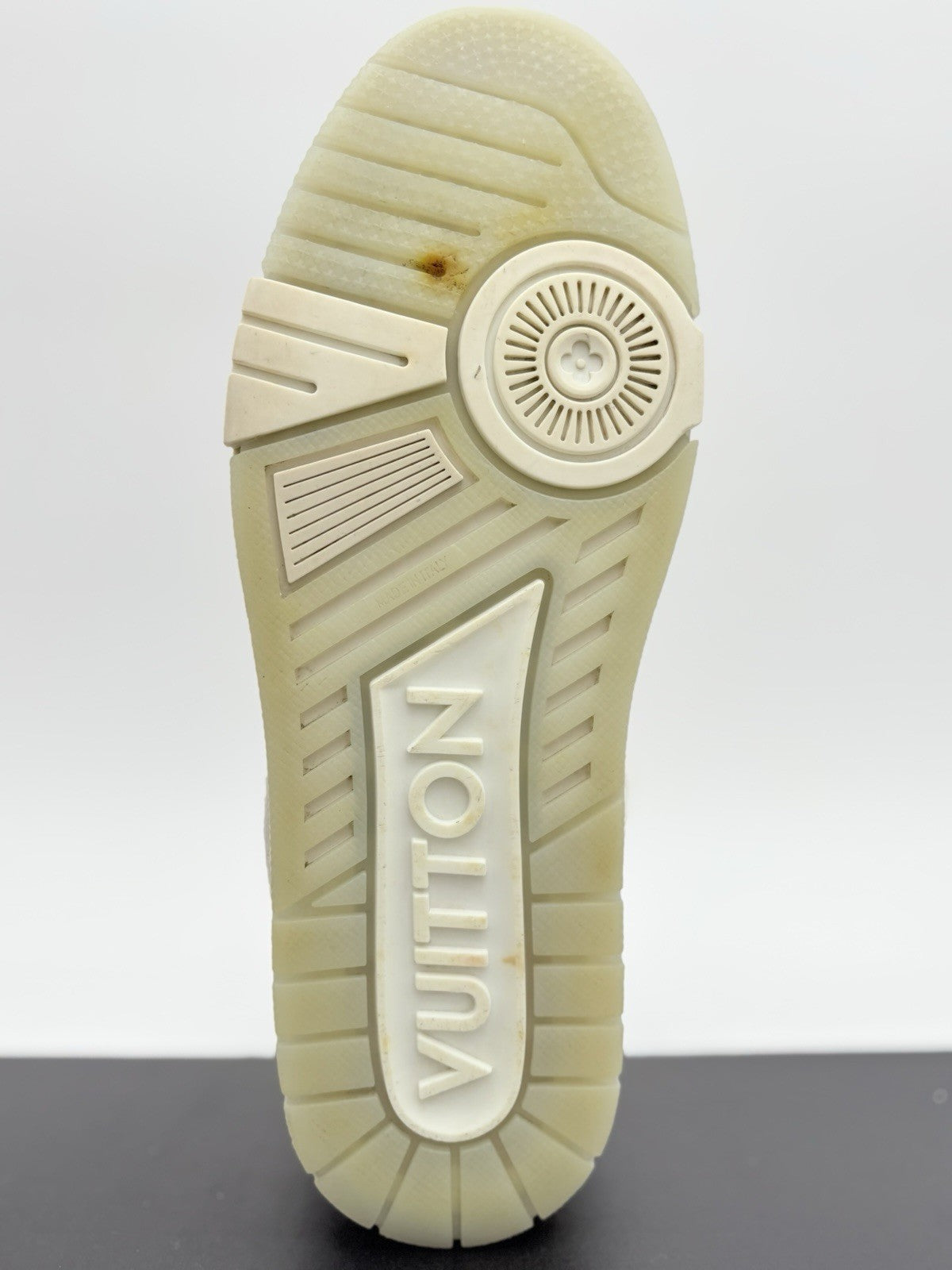 Size 8.5 LV (9.5-10 US) Louis Vuitton Trainer  Denim ' Beige ' | GREAT CONDITION