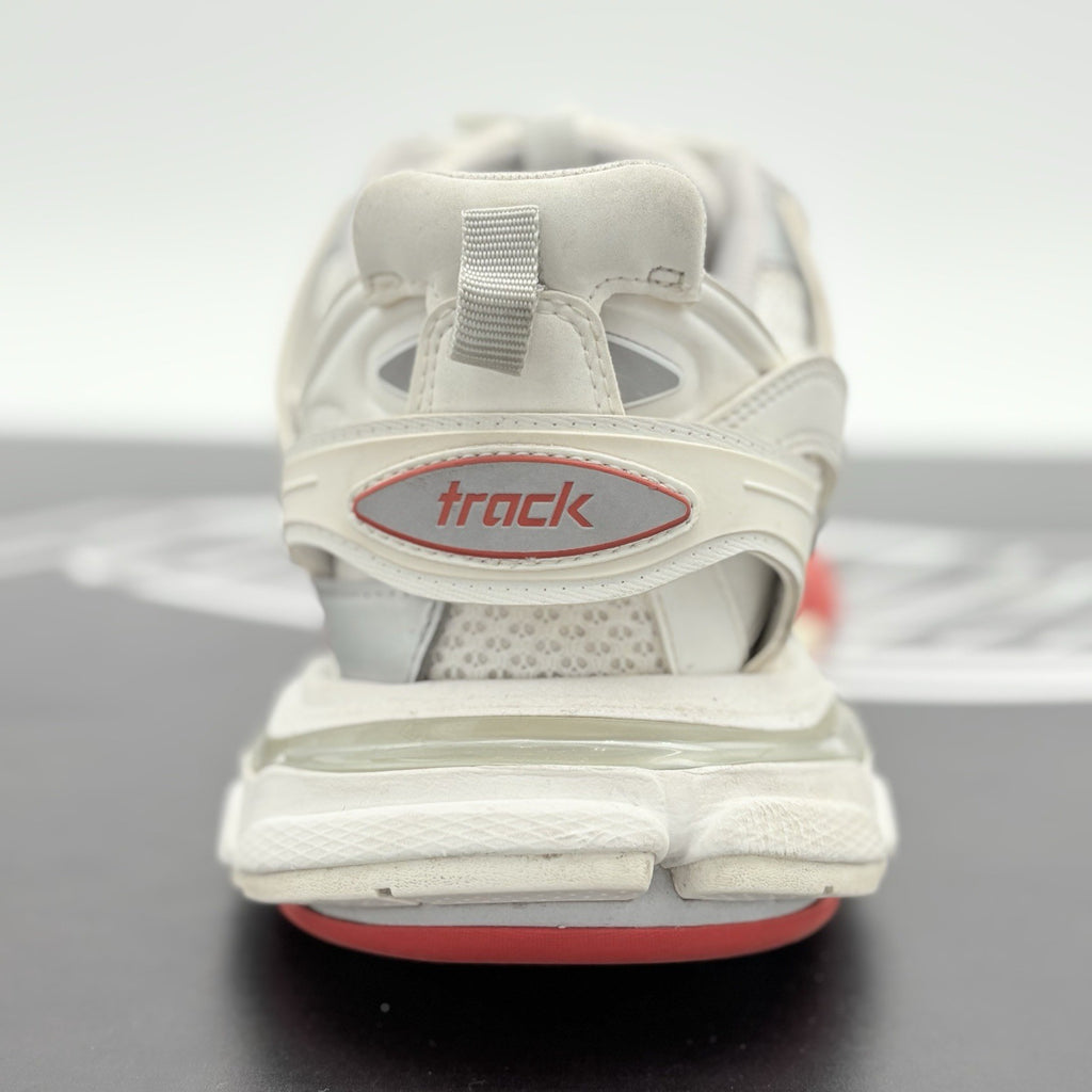 Size 42 (9 US) - Balenciaga Track Sneaker ' White Red ' | SUPER CLEAN!