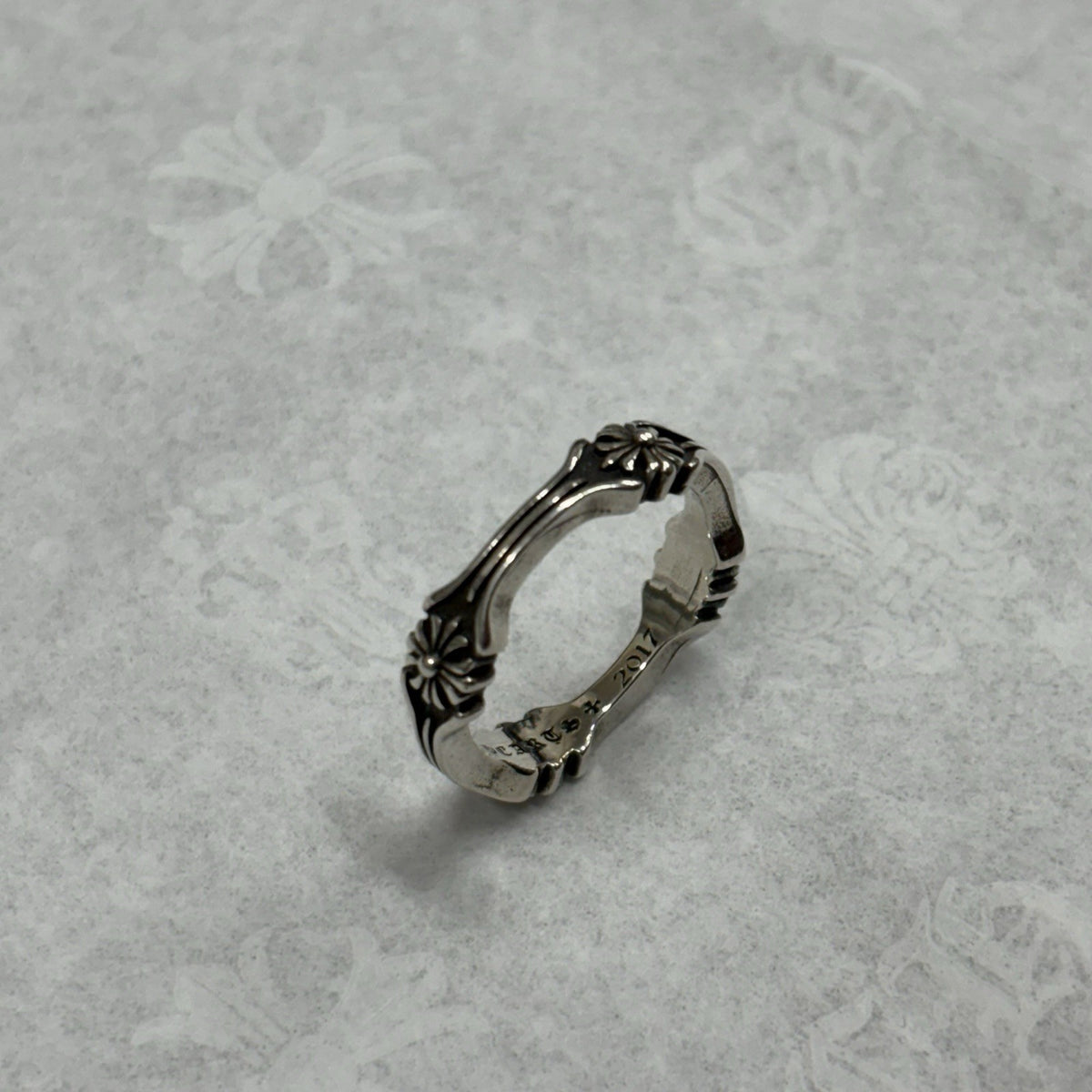 Silver Bone And Cross Ring — photo 8