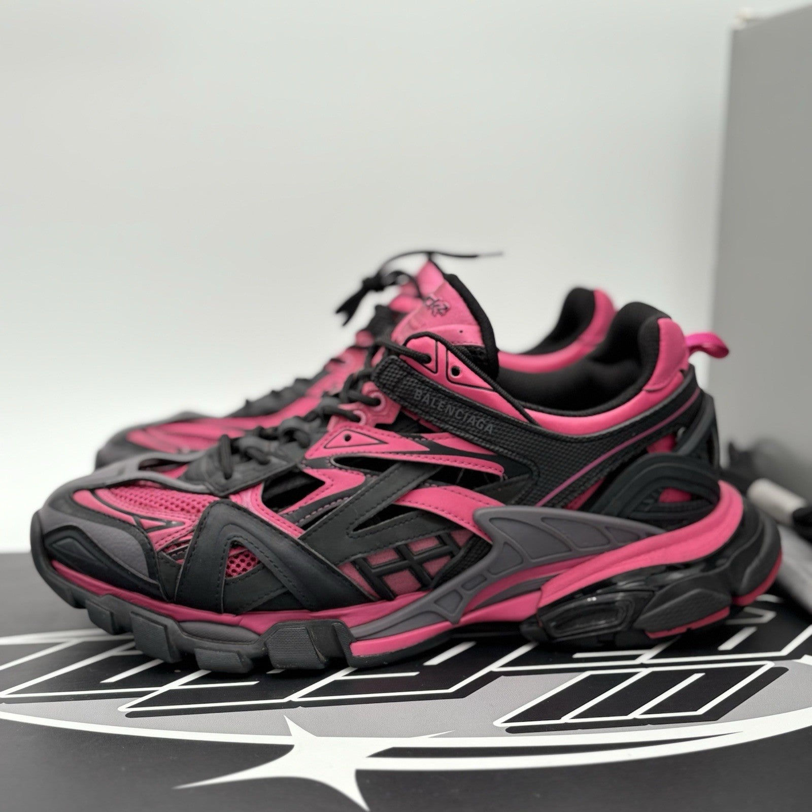 Size 44 (11 US) - Balenciaga Track 2 Trainer ' Pink Black ' | ONLY WORN ONCE!