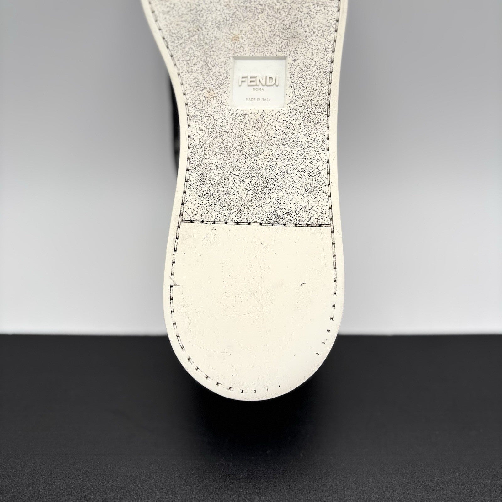 Size 12 UK (13 US) - Fendi FF Flash Logo Low ‘ Monogram Black ‘