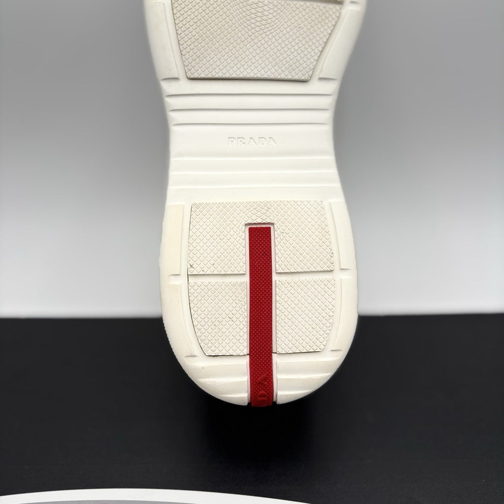 Size 8 UK (9 US) Prada Americas Cup ' White, Mint, Silver ' | GREAT CONDITION!