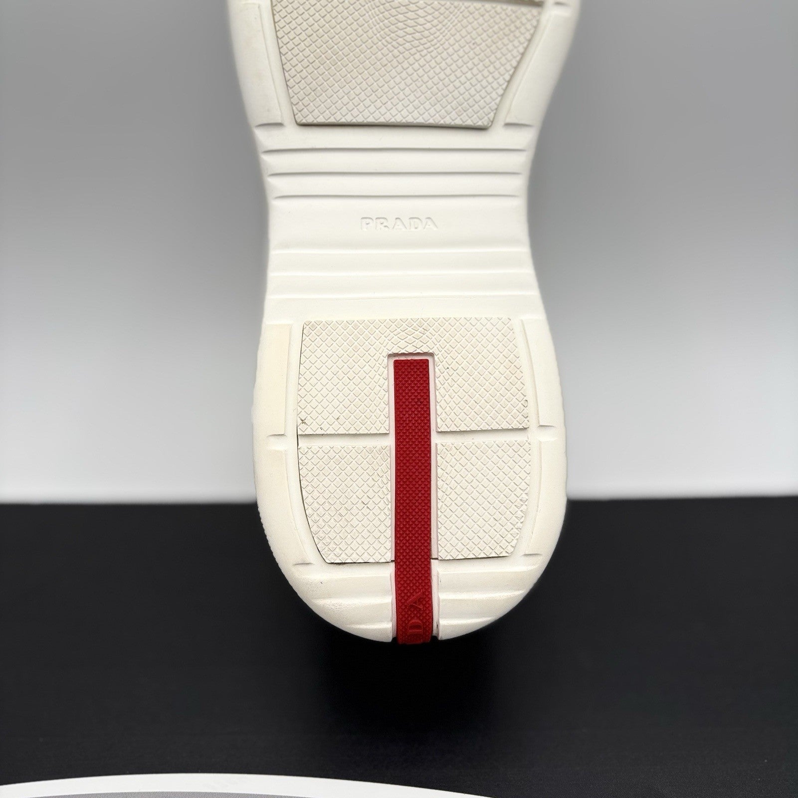 Size 8 UK (9 US) Prada Americas Cup ' White, Mint, Silver ' | GREAT CONDITION!