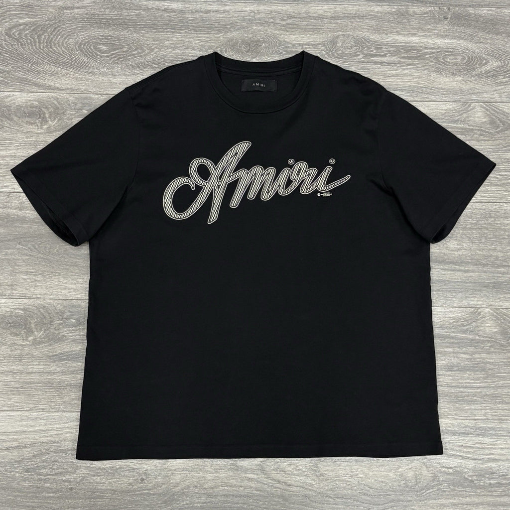 Size XL - Amiri Script Logo T-Shirt ' Black ' | 100% AUTHENTIC!