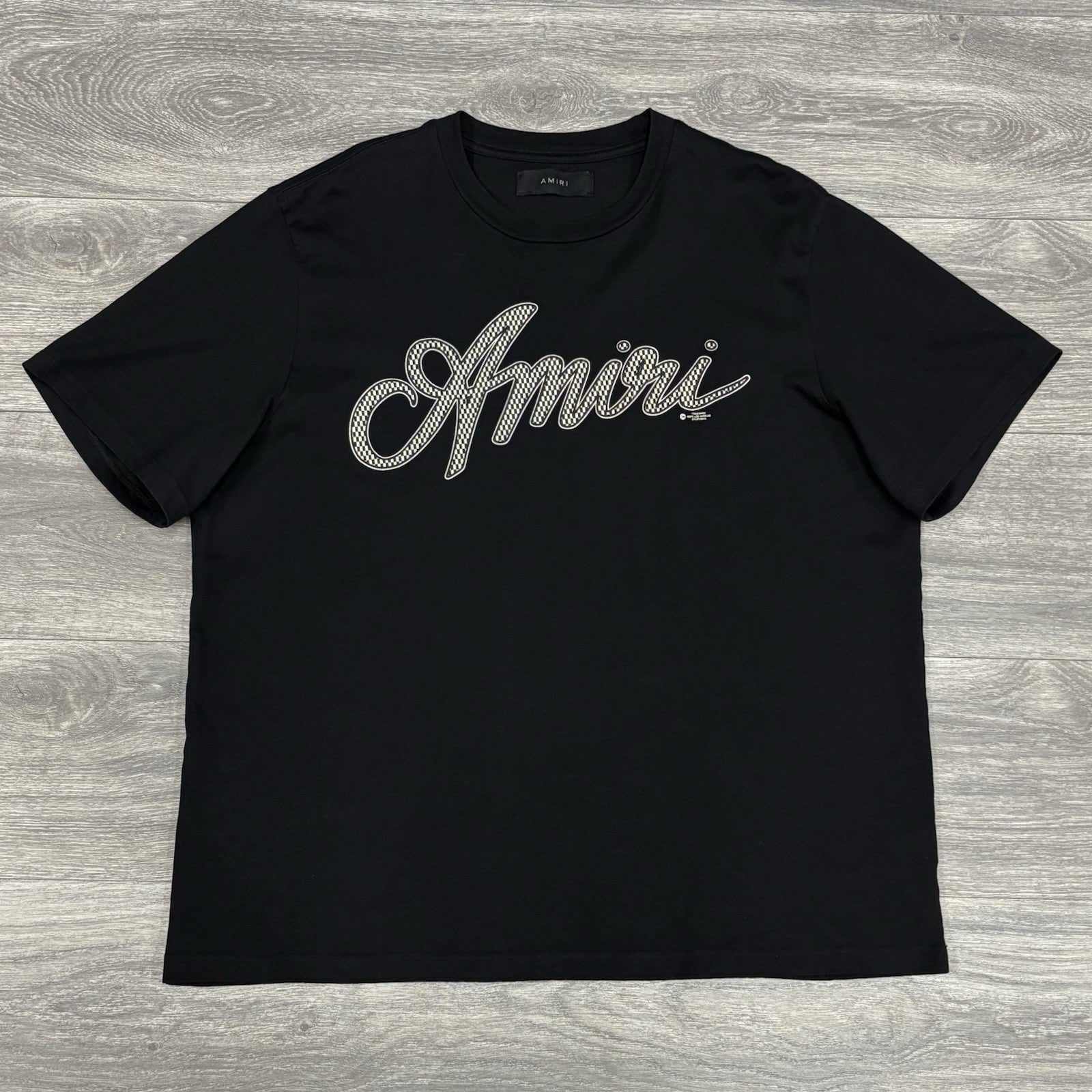 Size XL - Amiri Script Logo T-Shirt ' Black ' | 100% AUTHENTIC!