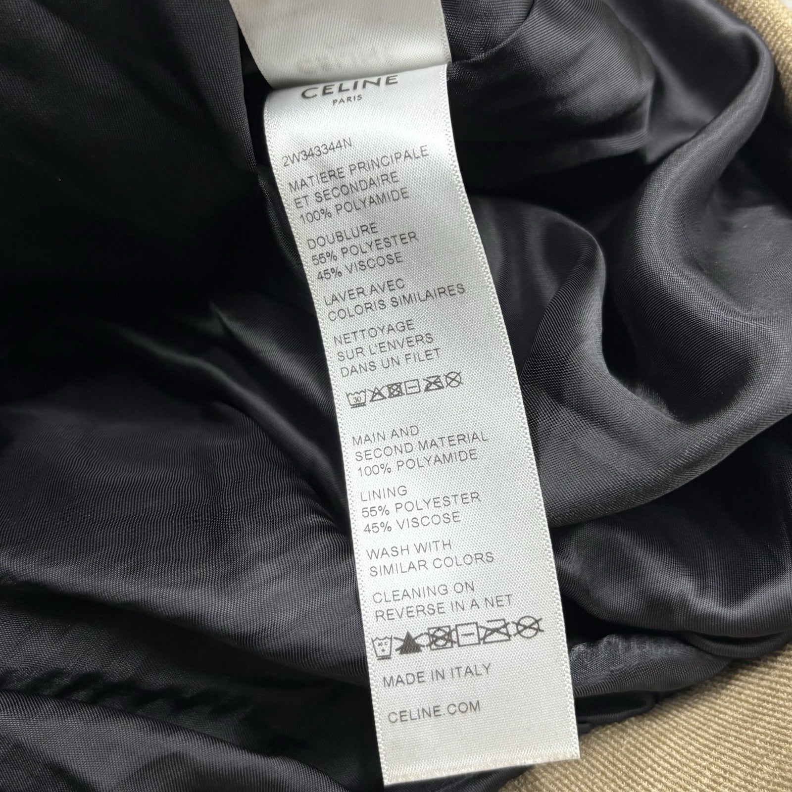 Size L - Celine Blouson Monogram Nylon Triomphe Windbreaker ' Brown Black '