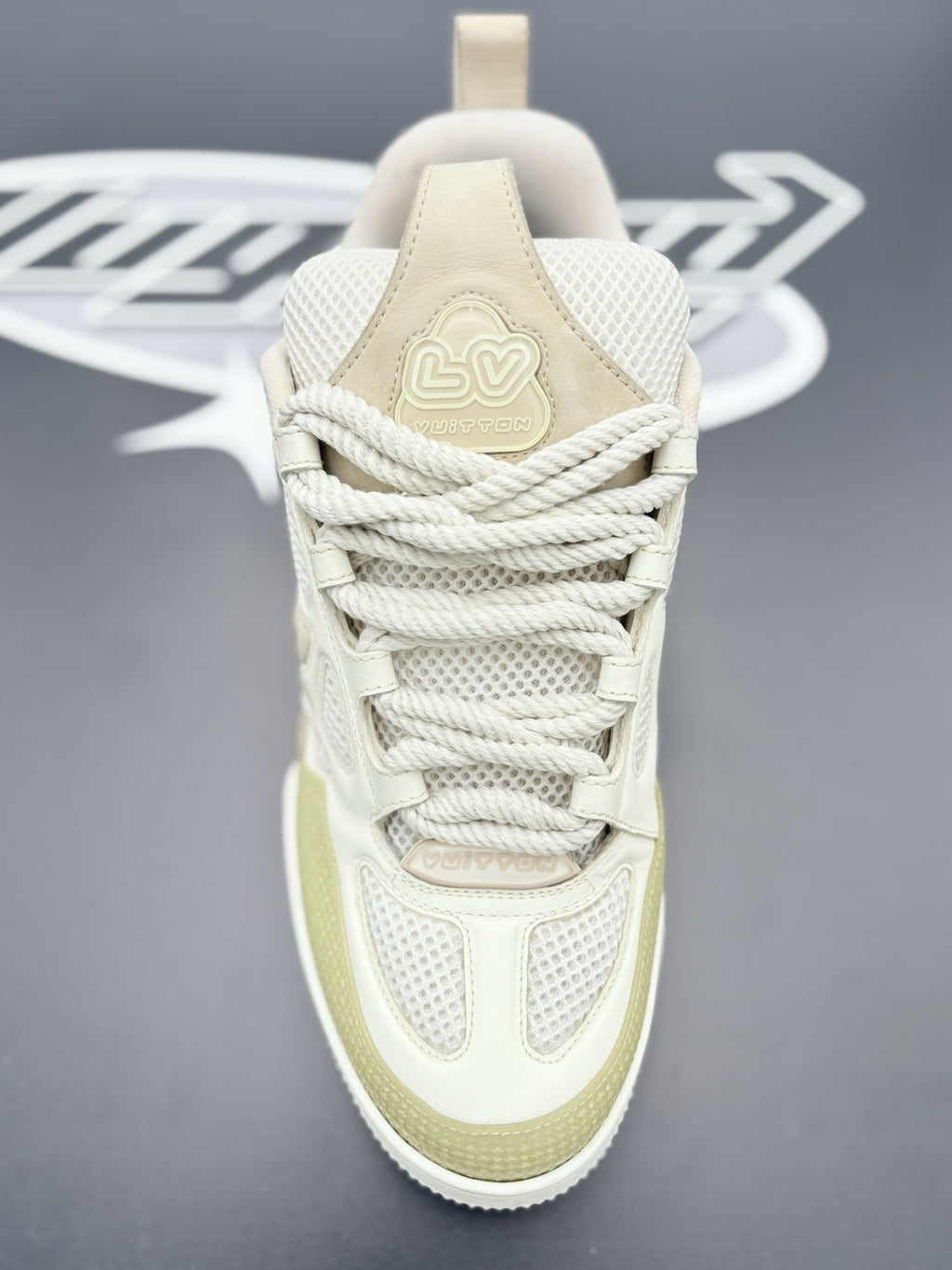 Size 7 LV (8-8.5 US) - Louis Vuitton Skate ' Beige White ' | GREAT COND!