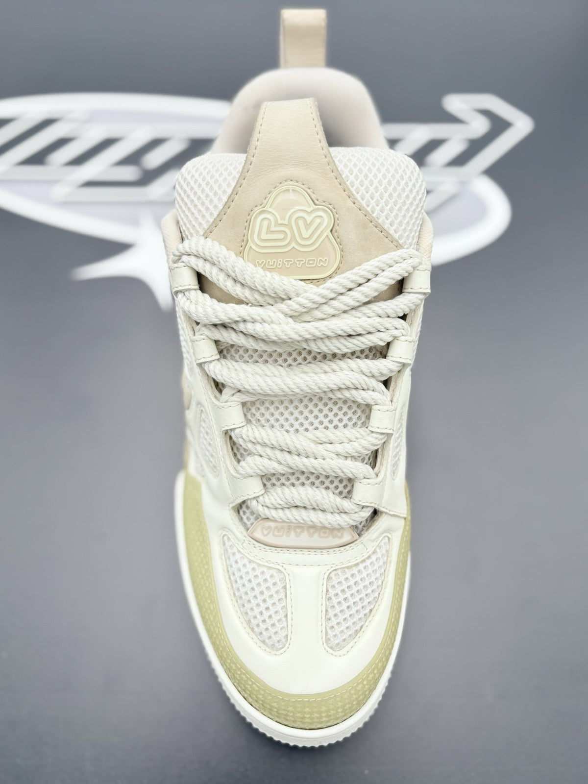 Size 7 LV (8-8.5 US) - Louis Vuitton Skate ' Beige White ' | GREAT COND!