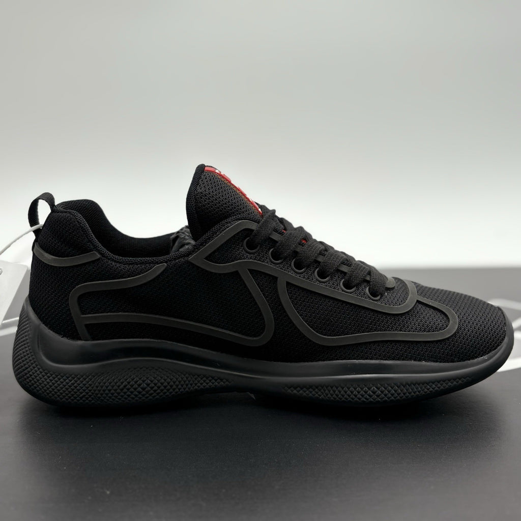 Size 7 UK (8 US) - Prada Americas Cup Sneakers ' Black ' | BRAND NEW!