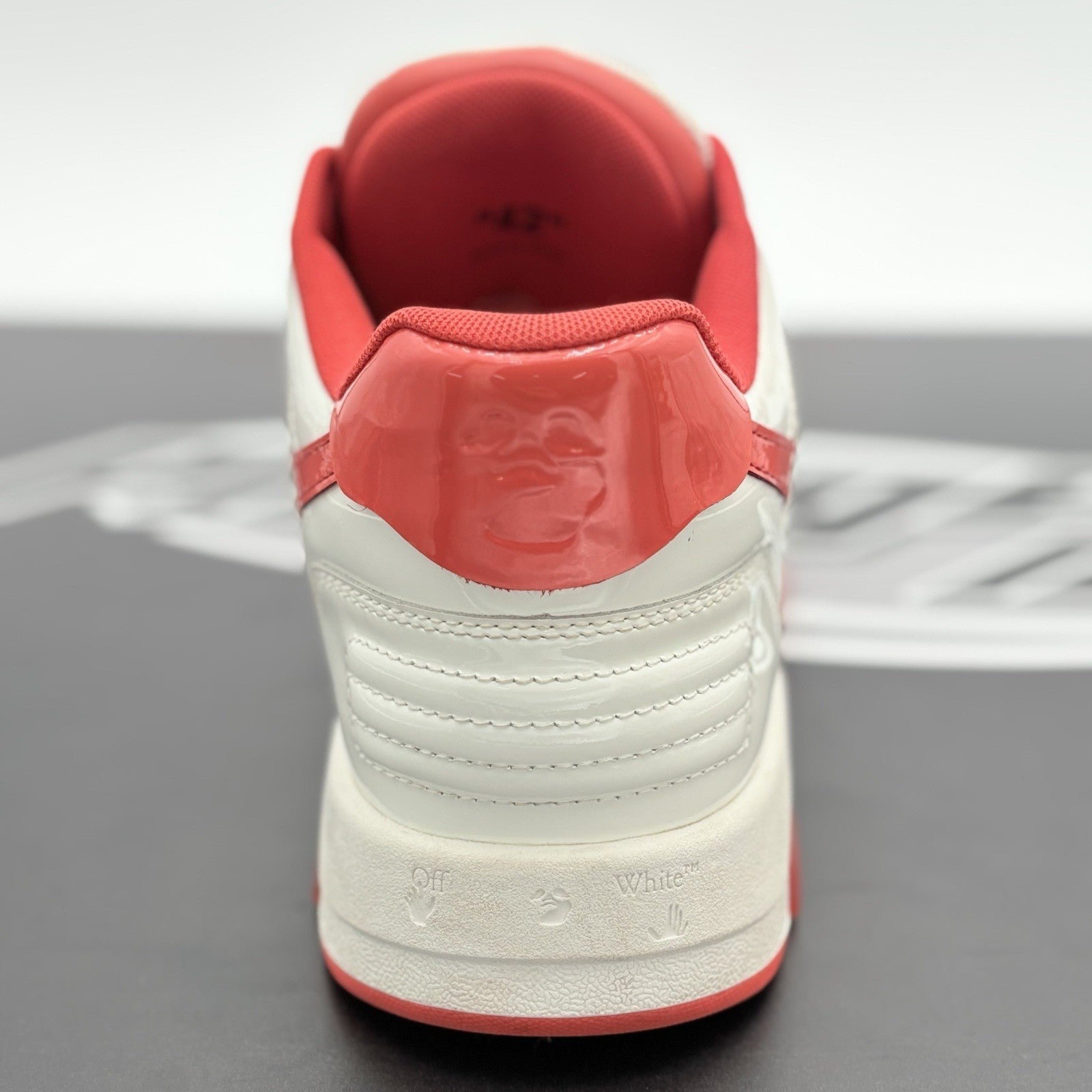 Size 42 (9 US) Off White Out of Office Patent Leather ' White Red ' | GREAT COND